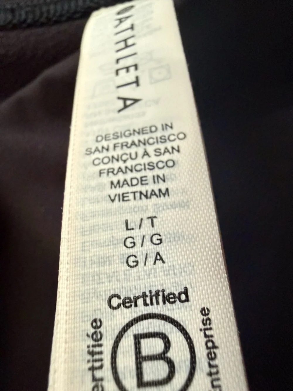 Athleta Fleece Lined Rainier Bootcut Pants Black Size Large Tall - Picture 4 of 16